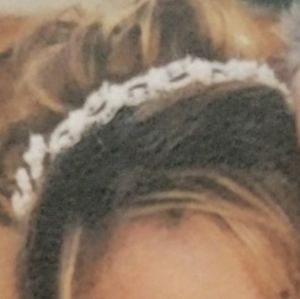 Bride Pearl and rhinestone headress